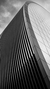 Preview wallpaper building, architecture, edges, facade, black and white