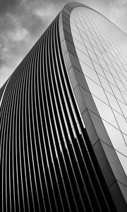 Preview wallpaper building, architecture, edges, facade, black and white