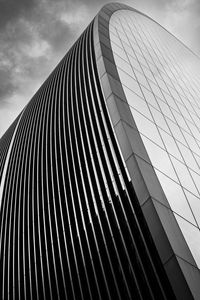 Preview wallpaper building, architecture, edges, facade, black and white