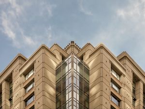 Preview wallpaper building, architecture, edges, facade, mirror, sky