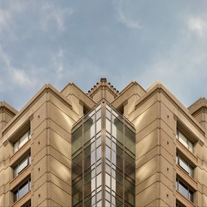 Preview wallpaper building, architecture, edges, facade, mirror, sky