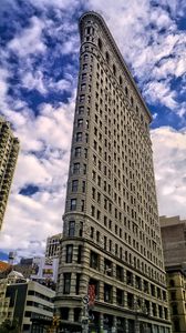 Preview wallpaper building, architecture, facade, bottom view, sky