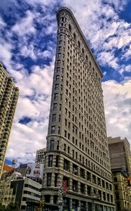 Preview wallpaper building, architecture, facade, bottom view, sky