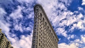 Preview wallpaper building, architecture, facade, bottom view, sky