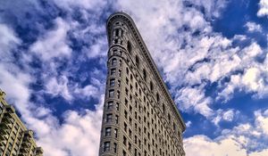 Preview wallpaper building, architecture, facade, bottom view, sky