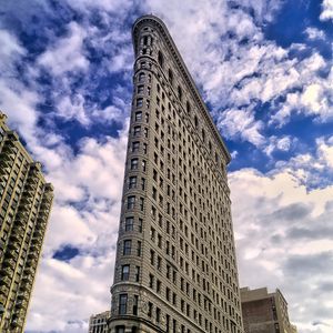 Preview wallpaper building, architecture, facade, bottom view, sky