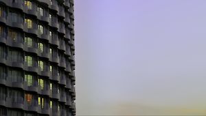 Preview wallpaper building, architecture, facade, balconies, sky