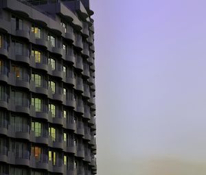 Preview wallpaper building, architecture, facade, balconies, sky