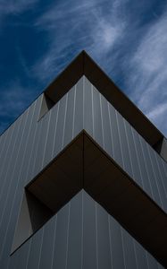 Preview wallpaper building, architecture, facade, corner, minimalism, symmetry, geometry