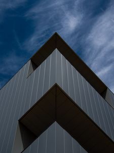 Preview wallpaper building, architecture, facade, corner, minimalism, symmetry, geometry