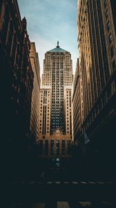 Preview wallpaper building, architecture, facade, street, dark