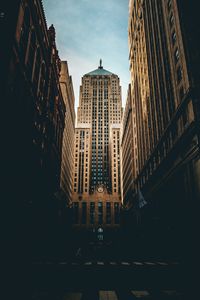 Preview wallpaper building, architecture, facade, street, dark