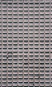 Preview wallpaper building, architecture, facade, balconies, pattern