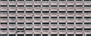 Preview wallpaper building, architecture, facade, balconies, pattern