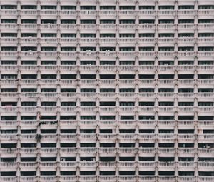 Preview wallpaper building, architecture, facade, balconies, pattern