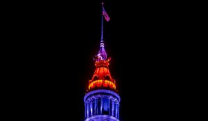 Preview wallpaper building, architecture, facade, lighting, night