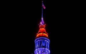 Preview wallpaper building, architecture, facade, lighting, night