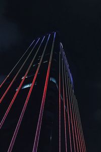 Preview wallpaper building, architecture, facade, neon, dark
