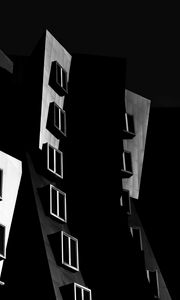 Preview wallpaper building, architecture, facade, bw, modern