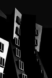 Preview wallpaper building, architecture, facade, bw, modern