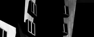 Preview wallpaper building, architecture, facade, bw, modern