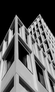 Preview wallpaper building, architecture, facade, bw, design