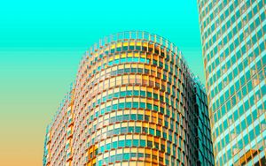 Preview wallpaper building, architecture, facade, glass, design