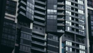 Preview wallpaper building, architecture, facade, gray
