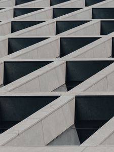 Preview wallpaper building, architecture, facade, texture, gray