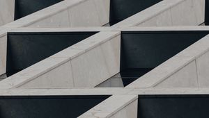 Preview wallpaper building, architecture, facade, texture, gray