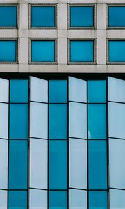 Preview wallpaper building, architecture, facade, blue