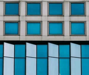 Preview wallpaper building, architecture, facade, blue