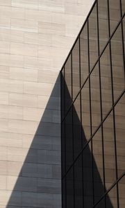 Preview wallpaper building, architecture, facade, glass, shadow