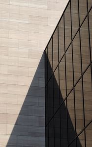 Preview wallpaper building, architecture, facade, glass, shadow