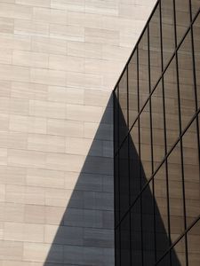 Preview wallpaper building, architecture, facade, glass, shadow