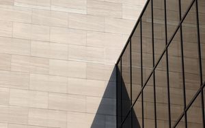 Preview wallpaper building, architecture, facade, glass, shadow