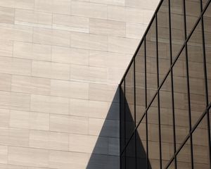 Preview wallpaper building, architecture, facade, glass, shadow