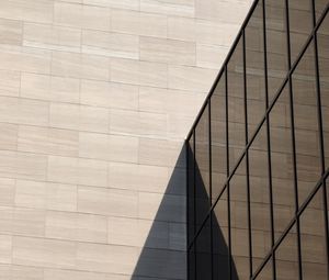 Preview wallpaper building, architecture, facade, glass, shadow