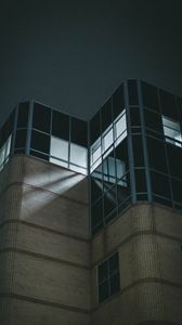 Preview wallpaper building, architecture, facade, dark, dusk