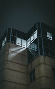 Preview wallpaper building, architecture, facade, dark, dusk