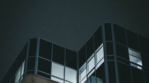 Preview wallpaper building, architecture, facade, dark, dusk