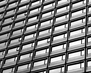 Preview wallpaper building, architecture, facade, black and white