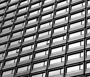Preview wallpaper building, architecture, facade, black and white