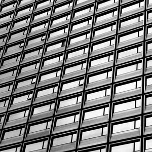 Preview wallpaper building, architecture, facade, black and white