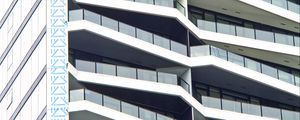 Preview wallpaper building, architecture, facade, windows, gray