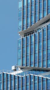 Preview wallpaper building, architecture, facade, glass, blue