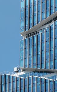 Preview wallpaper building, architecture, facade, glass, blue