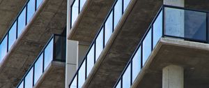 Preview wallpaper building, architecture, facade, glass, bottom view