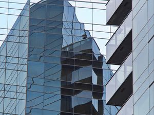 Preview wallpaper building, architecture, facade, glass, reflection