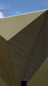 Preview wallpaper building, architecture, facade, triangles, relief